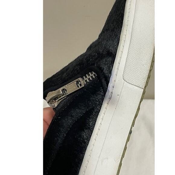 JEFFREY CAMPBELL JC PLAY SLIP ON PONY FUR SNEAKER Women's Sz 5 - Picture 8 of 9